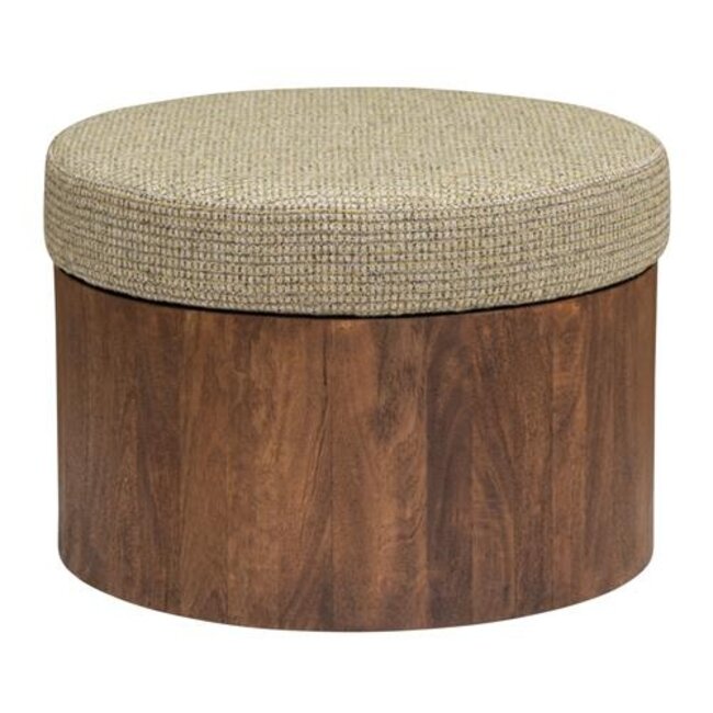 Tower Living Hocker Ossana - stof Yoko 6 met opbergruimte – Ø 60