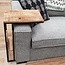 Benoa Bijzettafel industrieel sofa zwart met vak