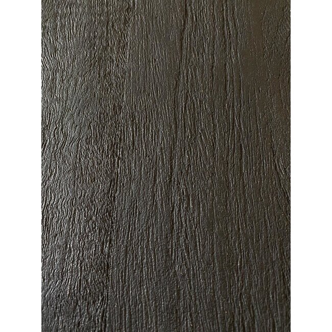 Benoa Bijzettafel industrieel sofa zwart met zwart blad