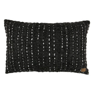 BePureHome Kussen Hug Mohair Donkergrijs