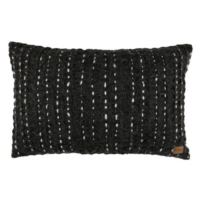 BePureHome Kussen Hug Mohair Donkergrijs