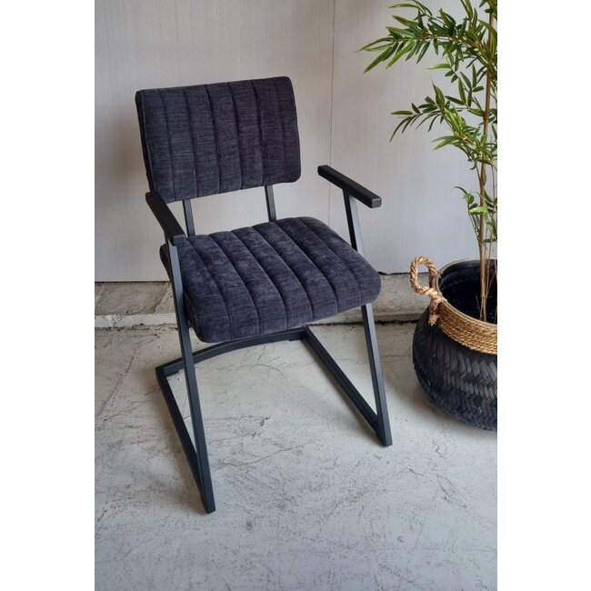 WoonMax Eettafelstoel  Mats Miami - Ash, Zwart of Toffee