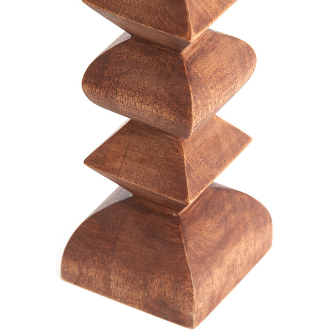 Light en Living Kandelaar Ø10,5x33,5 cm ALVERCA hout roodbruin