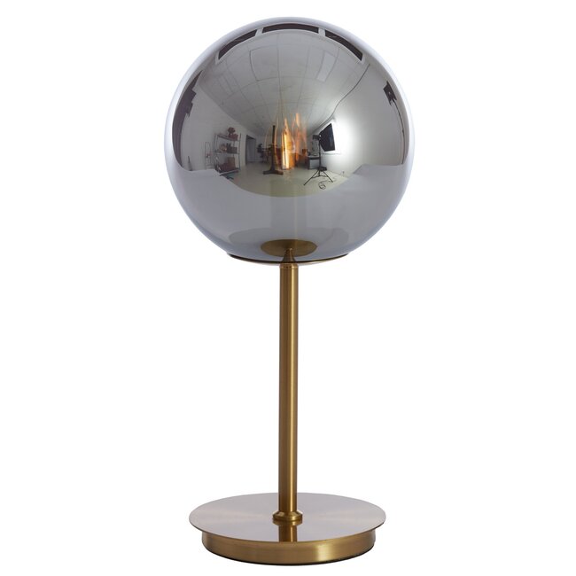 Light & Living Tafellamp Ø20x43 cm MEDINA glas  smoke+goud