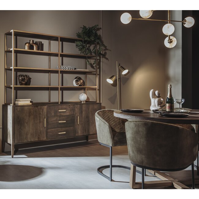 Tower Living Boekenkast Belvedere 2 deurs 3 lades – 180 cm