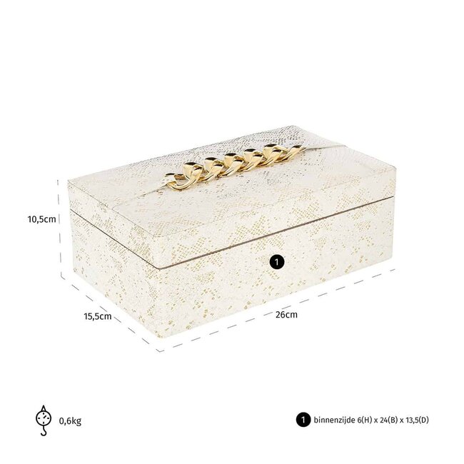 Richmond Interiors  Opbergbox Noell wit (White)