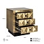 Richmond Interiors  Ladenkast Collada 3-laden (Brushed Gold)