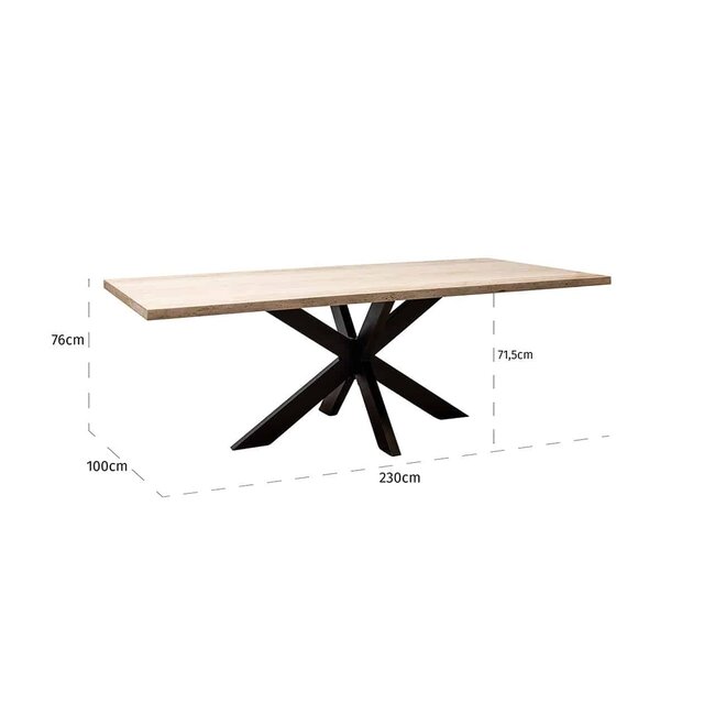 Richmond Interiors  Avalon eettafel 230 cm