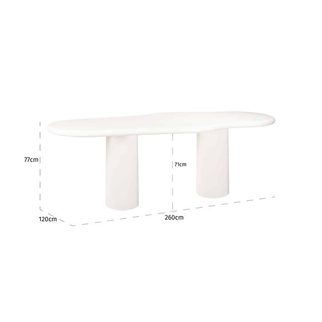 Richmond Interiors  Eettafel Bloomstone 260 cm