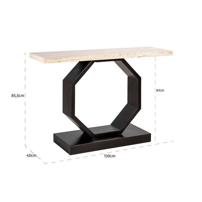 Richmond Interiors  Avalon wandtafel brons
