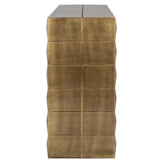 Richmond Interiors  Wandtafel Collada (Brushed Gold)