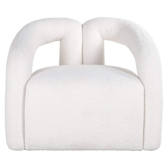 Richmond Interiors  Fauteuil Dana white furry (Himalaya 900 white furry)