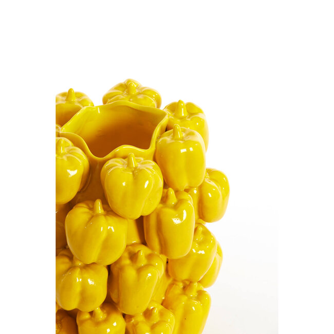 Light en Living Vaas deco 23,5x23x32,5 cm BELLPEPPER keramiek glanzend geel