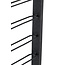Light en Living Wijnrek 13 flessen 40x6x160 cm SORRENTO hout zwart+zwart