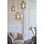 Light en Living Hanglamp Medina antiek  brons + glas amber - 2 maten