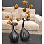 Light en Living Vaas deco 20x20x48 cm NYOKO mat zwart