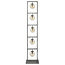 WoonStijl Vloerlamp tower 5x Ø15 glas / Oud zilver showroommodel