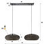 WoonStijl Hanglamp 2x disk waterhyacint