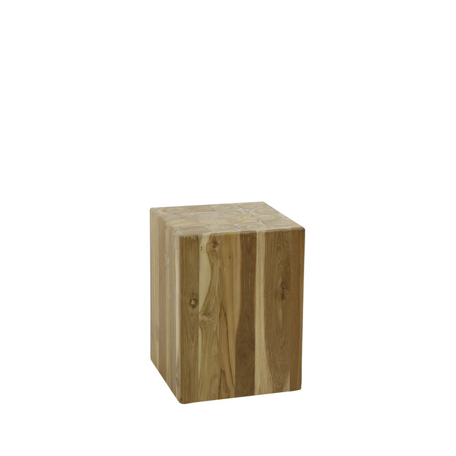 WoonStijl Bloemenzuil Bole Teak  45 cm hoog
