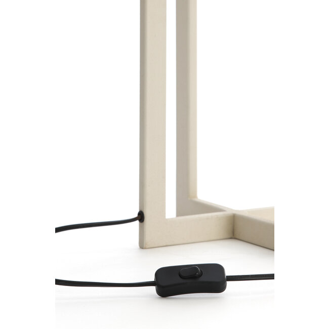 Light en Living Lampvoet 21x21x46 cm MACE crème
