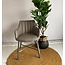 WoonStijl Eettafelfauteuil Striped PU Taupe