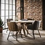 WoonStijl Eettafelfauteuil Striped PU Taupe