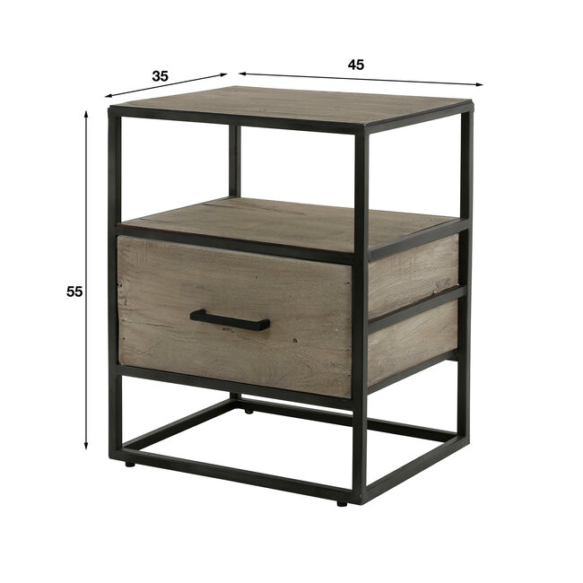 WoonStijl Nachtkastje Turf Acacia