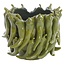Light en Living Vaas deco 25,5x24,5x20,5 cm PEPPER keramiek donker groen