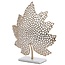 Light en Living Ornament op voet 22x8x30 cm LEAF  goud+marmer wit