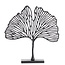 Light en Living Ornament op voet 36x6x39 cm LEAF mat  zwart