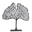 Light & Living Ornament op voet 36x6x39 cm LEAF mat  zwart