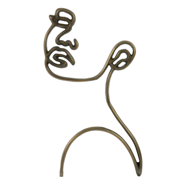Light en Living Wandornament FACE antiek  brons - 2 afmetingen