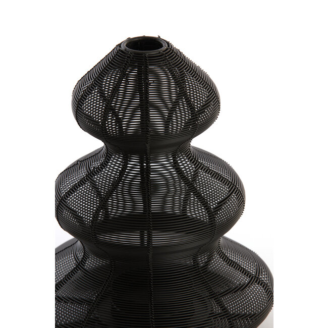 Light en Living Windlicht Ø16x19 cm CHRISTMAS TREE  mat zwart