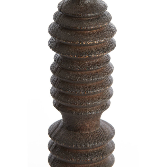 Light en Living Kandelaar Ø7,5x36 cm AFIFE hout mat  donker bruin