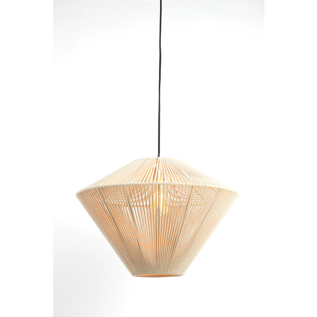 Light en Living Hanglamp Ø56x43 cm FELIDA crème