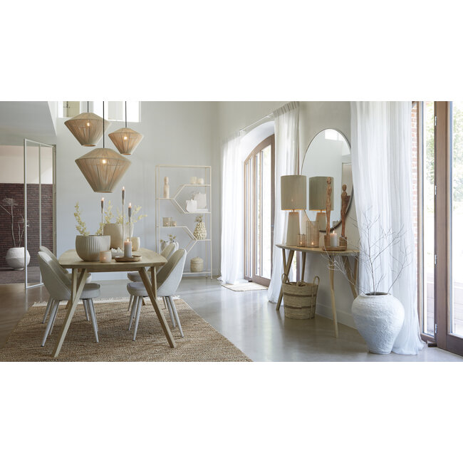 Light en Living Hanglamp Ø53x37 cm FELIDA crème