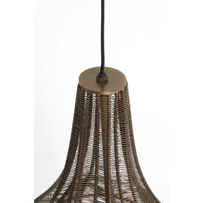 Light en Living Hanglamp Ø25x41,5 cm MARIAMA antiek  brons