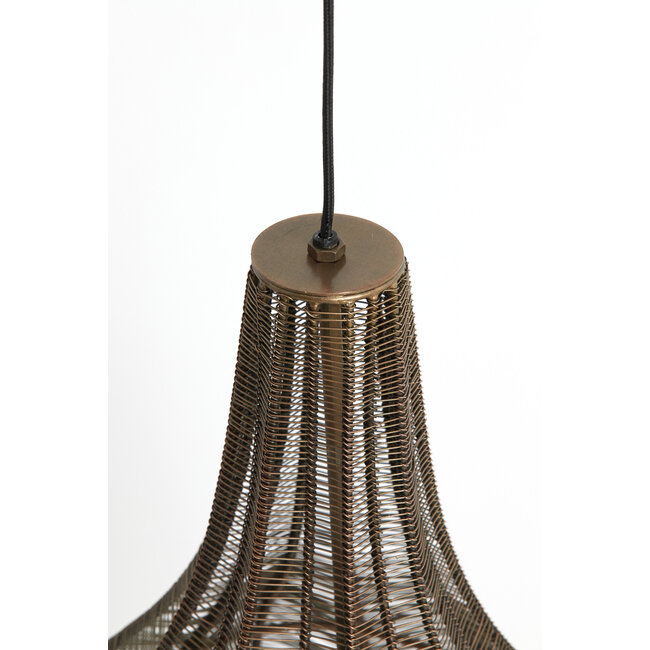 Light en Living Hanglamp Ø35x50 cm MARIAMA antiek  brons