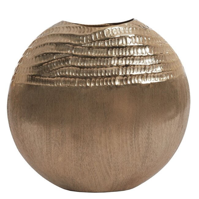 Light & Living Vaas deco 35x9,5x34 cm MAZAN goud