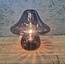 Light & Living Tafellamp LED Ø18x18 cm MUSHROOM  glas grijs