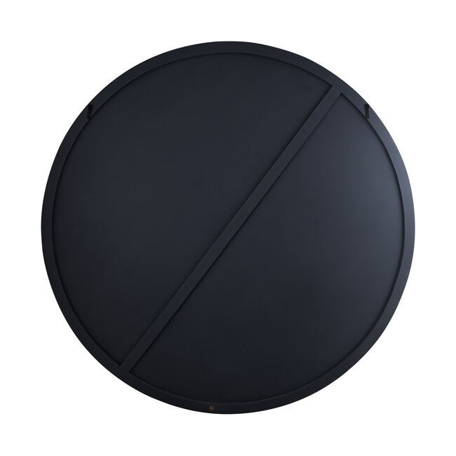 PTMD Wandornament Wiktor Bruin MDF rond swirl carved XL