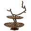 Light en Living Etagere 2 laags 37x35,5x53 cm BIRD  antiek brons