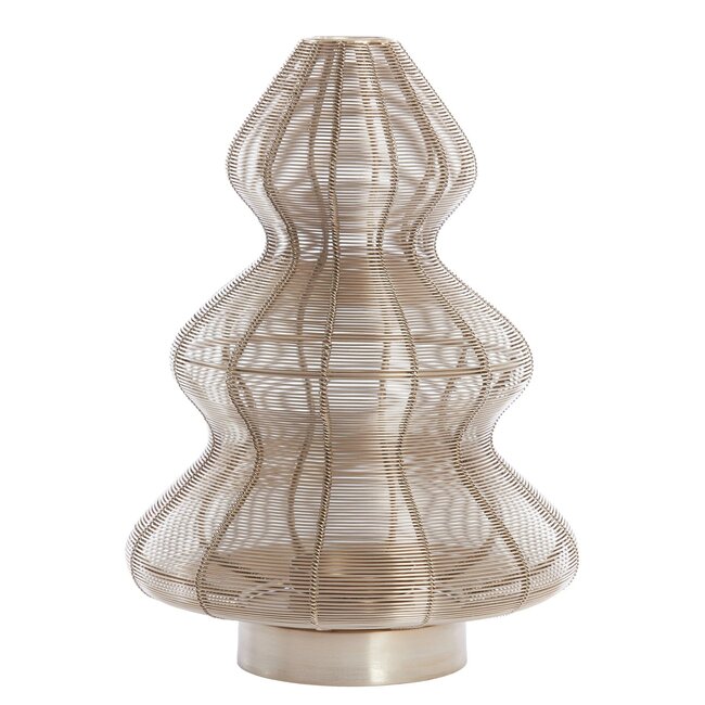 Light en Living Windlicht Ø25x35 cm CHRISTMAS TREE  licht goud