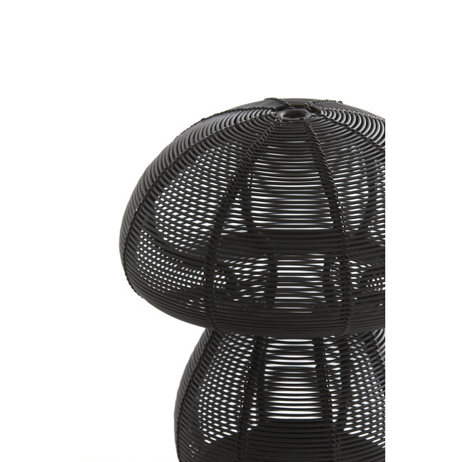 Light en Living Theelicht Ø15x18 cm MUSHROOM mat  zwart