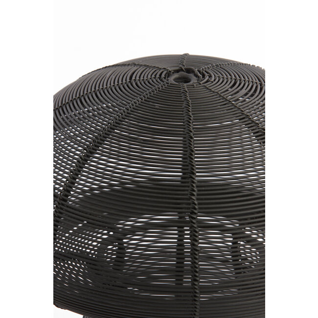 Light en Living Theelicht Ø20x24 cm MUSHROOM mat  zwart