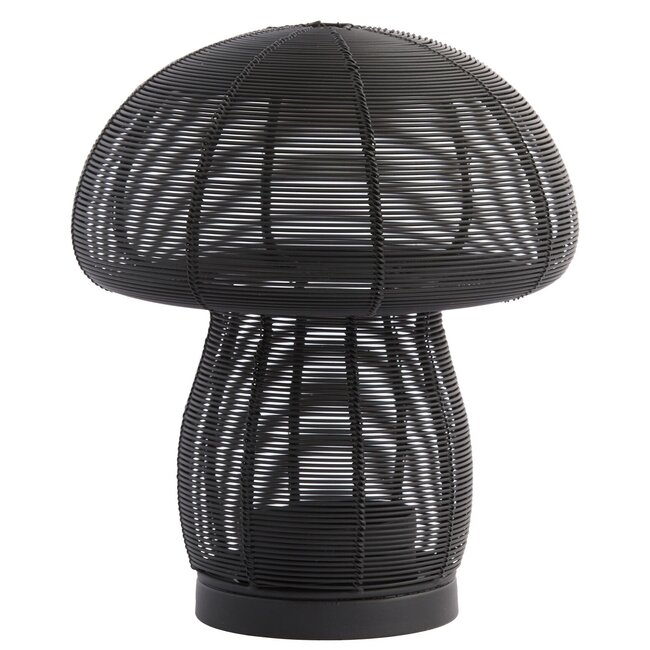 Light en Living Theelicht Ø20x24 cm MUSHROOM mat  zwart