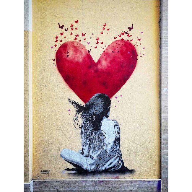 Wandkraft Heart Girl