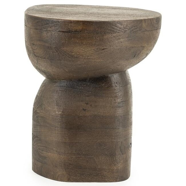 By Boo Bijzettafel Cobble mango organisch – bruin