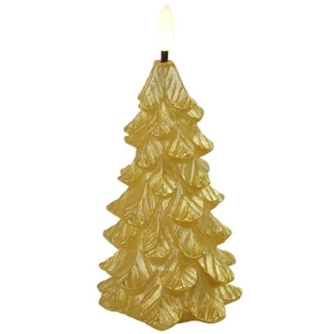 Countryfield Kerstboomkaars LED Lyon XL goud