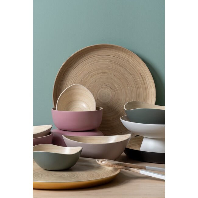 Present Time Set van 3 schalen Puro Oval Zwart